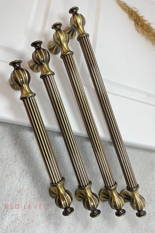 Hitit 128 Mm Antik Sarı Modern Metal Kulp Modelleri Lüks Country Mutfak Dolap Çekmece Mobilya Kulbu Antik Sarı