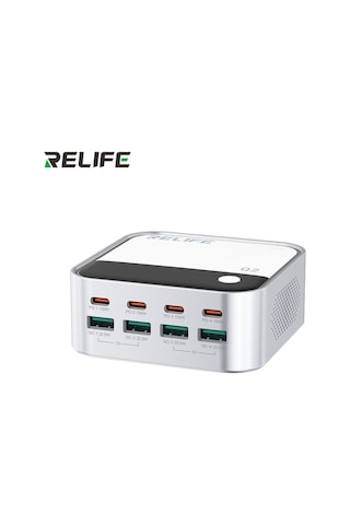 Relıfe Q2 120w 8 Portlu Gan Şarj Cihazı Usb Type C 1