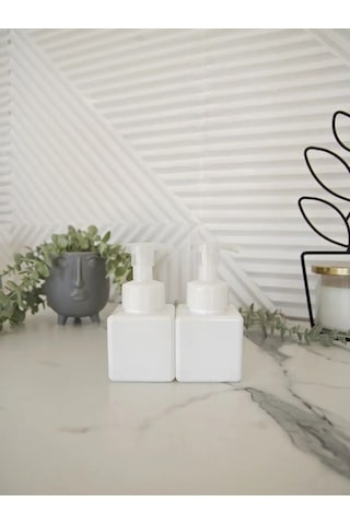 Aromaflow Banyo Ve Mutfak İçin Sıvı Sabun Köpük Dağıtıcı, 2'li Set 146705262 Beyaz