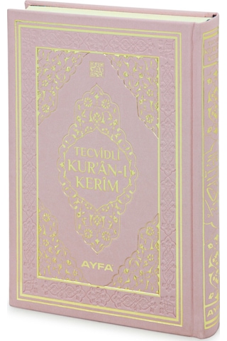 Tecvidli Kuranı Kerim - Termo Deri - Orta Boy - Açık Pembe - Ayfa Yayınevi - Bilgisayar Hatlı