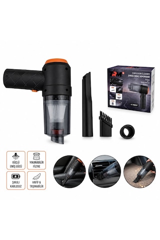 Şarjlı Kablosuz Araç İçi Süpürge Güçlü Emiş, Yıkanabilir Filtre, Taşınabilir Mini Oto Süpürgesi 1 Şarjlı Kablosuz Araç İçi Süpürge Güçlü Emiş, Yıkanabilir Filtre, Taşınabilir Mini Oto Süpürgesi 1