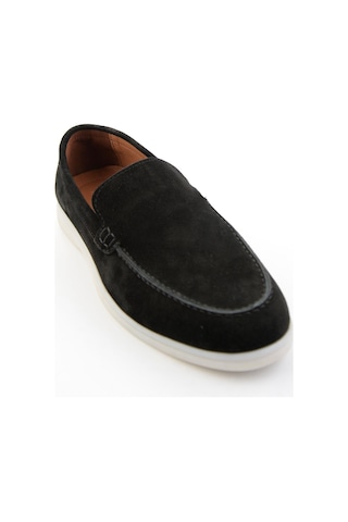 Siyah Hakiki Deri Erkek Loafer Ayakkabı E01079010102 Siyah