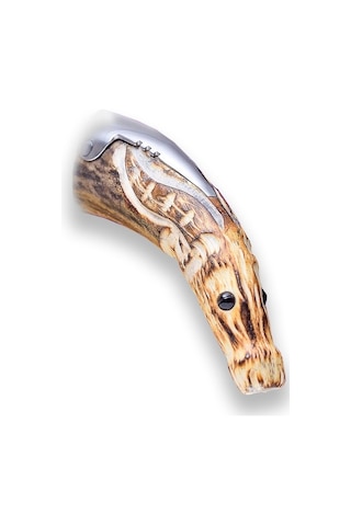 Joker Nc141 Antler Hand Carved Handle Geyik Boynuz Kamp Çakı Çok Renkli