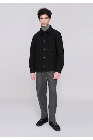 A.p.c Lüks Italyan Yün Emile Gömlek - Ceket Siyah
