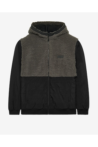 Skechers M Outdoor Fleece Reversible Full Zip Sherpa Erkek Antrasit Mont S242252-003 Antrasit