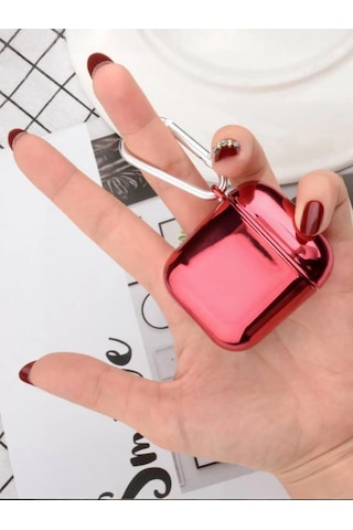 Case House Airpods Uyumlu 4 İçin Tek Renkli Kılıf, Airpods Uyumlu 4 Kulaklık Kılıfı 431096626 Kırmızı