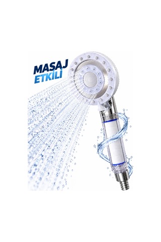 Filtreli Duş Başlığı Masaj Etkili Beyaz Diğer