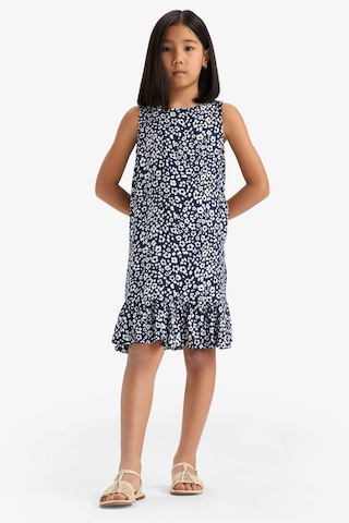 Defacto Kız Çocuk Desenli Kolsuz Viskon Yazlık Elbise E7498a825smnv42 Lacivert