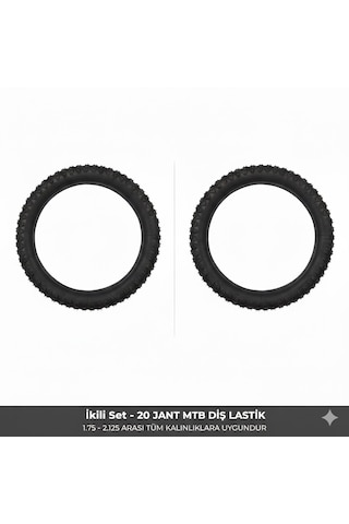 20 Jant Bisiklet Dış Lastik Takımı 2 Adet 20x1.75 1.95 2.125 Uyumlu Çocuk Bisikleti Mtb Lastiği