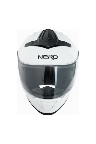 Gp Nero Mks004-Gw Güneş Vizörlü Şeffaf Çene Açılır Motosiklet Kaskı Beyaz