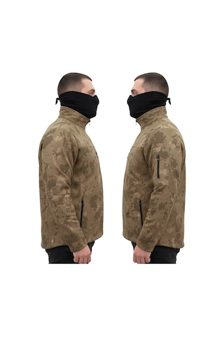 Mysia Outdoor Tsk Kamuflaj Desen Taktik Polar Mont Avcı Mont 6 Cep Çok Renkli