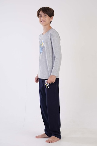 Vienetta Erkek Çocuk Uzun Kol Gri Pijama Takımı C3t0n7o120 001
