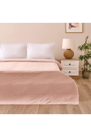 Evidea Soft Anka Çift Kişilik Yatak Örtüsü - Pembe - 240x260 Cm Pembe