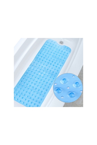 Yystore Kaymaz Paspas Pvc Banyo Paspası Küvet Kaymaz Paspas Mavi