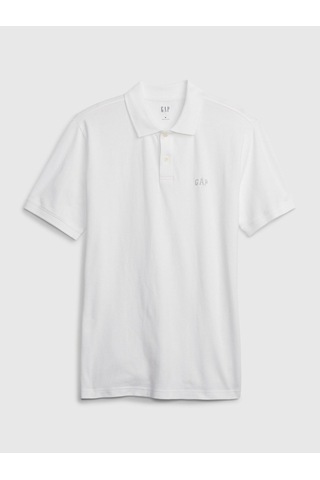 Gap 586306005 F-logo Pk Erkek Polo Tişört Beyaz