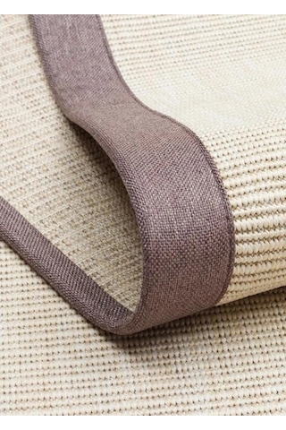 Eko Halı Ventura Vnt 2706 Cream Bordür Mouse Sisal Görünümlü İç Ve Dış Mekan Uyumlu Hav Vermeyen Mod