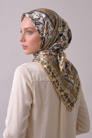 İpekçe Eşarp İp Rayon 100 100 Desenli- Sarı Sarı - Çok Renkli