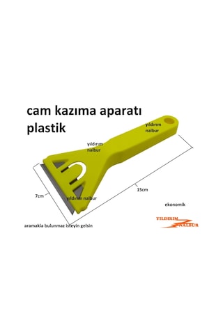2 Adet Cam Kazıma Aparatı Plastik Cam Kazıma Ekonomik Seri Jiletli Aparat