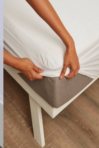 Altın Karma Fitted Çift Kişilik Sıvı Geçirmez 160x200+30 Cm Micro Mebranlı Yatak Alezi Beyaz