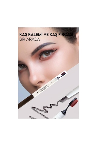 3'lü Kaşık Fırçalı Kaş Kalemi Seti Çok Renkli