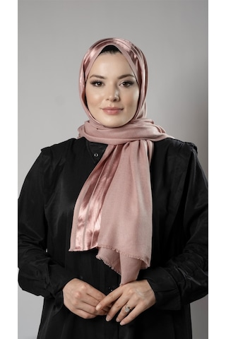 Hürrem Bone Pudra Şerit Çizgili Şal Viskon Kumaş Bursa Dolama 202109 06 Pudra