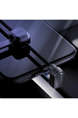 Kuulaa U Şekli Apple Uyumlu iPhone Oyuncu Şarj Ve Veri Kablosu 2 Metre 2.4a 180 Dirsek Tasarım Mh-hs2061-4111