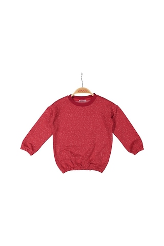 Zeyland Unisex Çocuk Basic Sweatshirt (2-12Yaş) Kırmızı