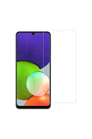 Samsung Uyumlu Galaxy A22 Nano Kırılmaz Cam Ekran Koruyucu Şeffaf
