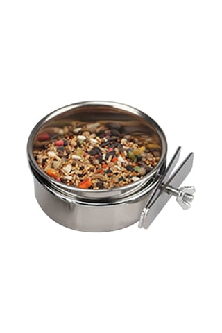 Shineyee Paslanmaz Çelik Kuş Mama Kabı Papağan Besleme Kutusu Kelepçe Tutucu Su Bardağı Mama Kavanozu Kakadu Conure Muhabbet Kuşları Muhabbet Kuşu Papa-38