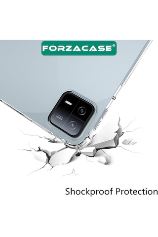 Forzacase Xiaomi Pad 6 11 İnch İle Uyumlu Anti Shock Silikon Kılıf Şeffaf - Fc014 Arka Kapak