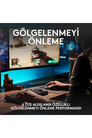 Logitech G413 SE TKL 920-010564 Aydınlatmalı Türkçe Q Tactile Switch Mekanik Oyuncu Klavye