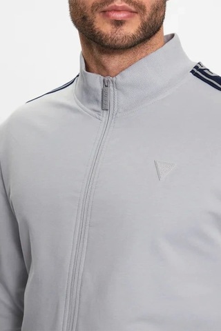 Guess Full Zıp New Arlo Sweatshırt Gri