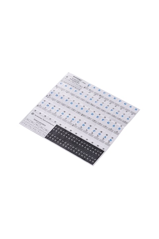 Lemestar "37-88 Tuşlu Piyano Klavyesi İçin Çıkarılabilir Müzik Notası Sticker Seti - Başlangıç Seviyesi"