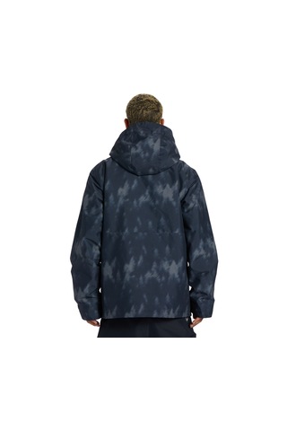 Dc Dc Basis Print Erkek Siyah Snowboard Ceketi Xkk