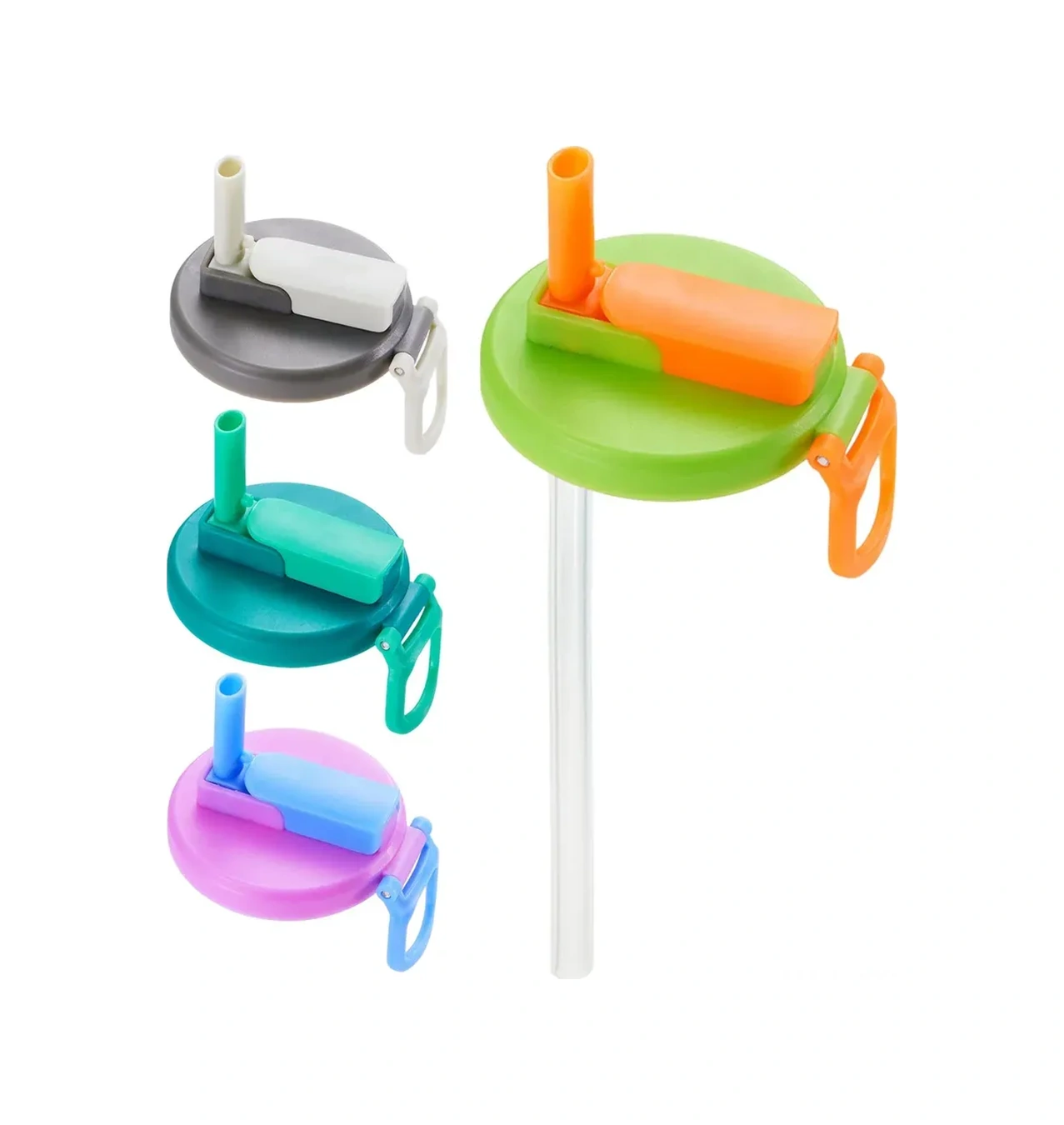 Konesam 5.6 Cm Çaplı Yeniden Kullanılabilir Silikon Kapak - Bardak, Fincan Ve Bardağa Uygun - Leakage Koruma Ve İçecek Tazeliği Sağlar - Mavi Mor Mavi - Yeşil