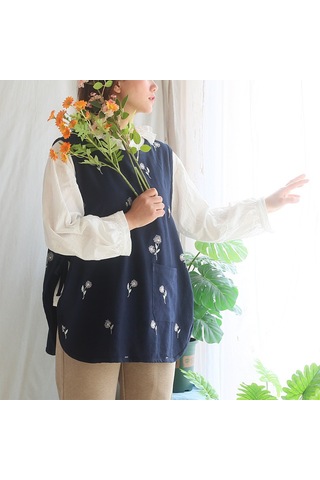 Dianziye Kumaş Çocuk Ve Anne-baba Desenli Gömlek Desenli Ev Ve Atölye Kullanıma Uygun Kısa Tip Fonksiyonel Apron Kahverengi, S Beden 110-150 Cm Khaki