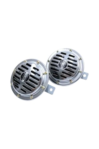 12v Krom Hella Oto Korna Seti Çiftli Universal Yüksek Sesli Metal Kasa Araç Kornası