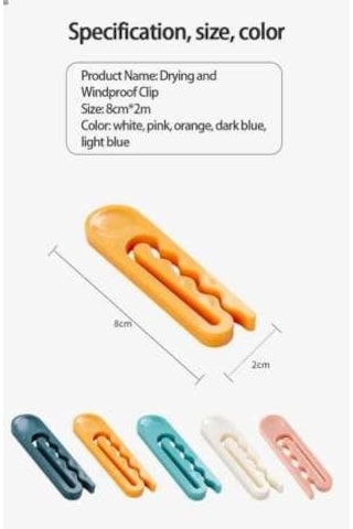 Paket Poşet Mandalı Klipsi 20 Adet