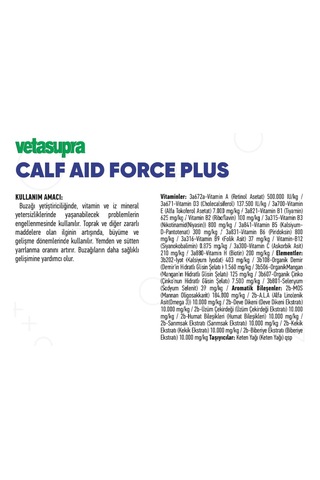 Hs Tarım Vetasupra Calf Aid Force Plus 500gr Buzağı Sağlığı