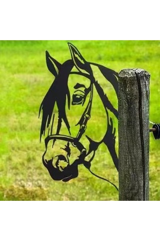 Tenfowee Bahçe Dekorasyonu İçin Göz Atan At Figürü - Dış Mekan Ve Ev İçi Metal Sanat Eseri, Bahçe Ve Bahçe Süslemeleri