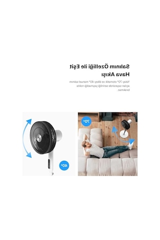 Xenon Smart Akıllı Vantilatör 60w Mobil Kontrol Wifi Kumandalı 3 Kademeli Sessiz Ayaklı Vantilatör X7430 Enerji Sınıfı A++