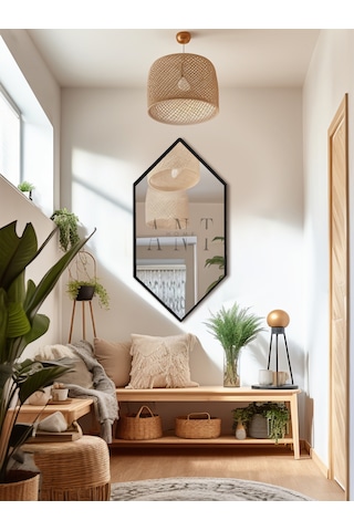 Ayna, Duvar Aynası, Konsol Aynası, Holl Aynası, Banyo Aynası Siyah