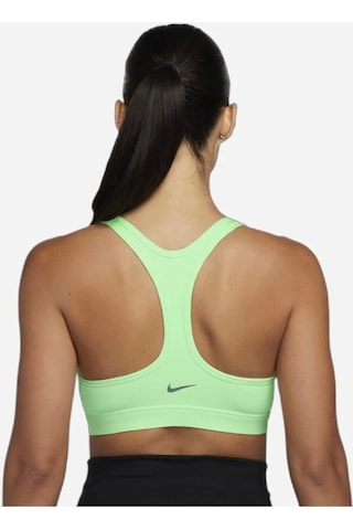 Nike Dri-fit Swoosh Kadın Yeşil Spor Sütyeni