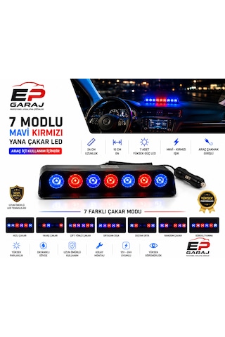 Üniversal Bütün Araçlara Uyumlu S6 / S7 Hıgh Power Mavi Kırmızı Led Çakar 0