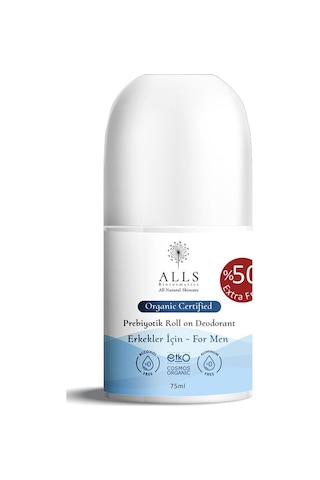 Alls Biocosmetics Prebiyotik Erkek Roll-On Deodorant 75 ML