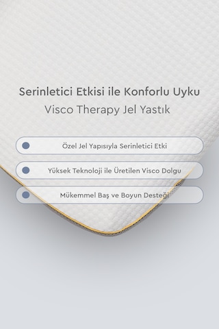 Yataş Bedding Visco Therapy Jel Yastık 37x69x11 Cm