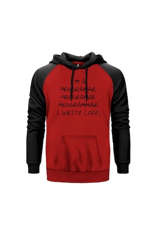 I Am A Programer Gri Renk Reglan Kol Sweatshirt
