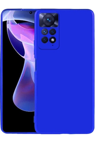 Xiaomi Redmi Note 11 Pro 5g Kılıf Zore Premier Silikon Kapak Saks Mavi