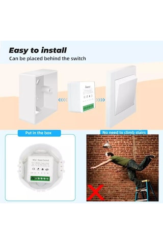 TUYA DESTEKLİ AKILLI WİFİ TEKLİ IŞIK ANAHTAR 6 ADET