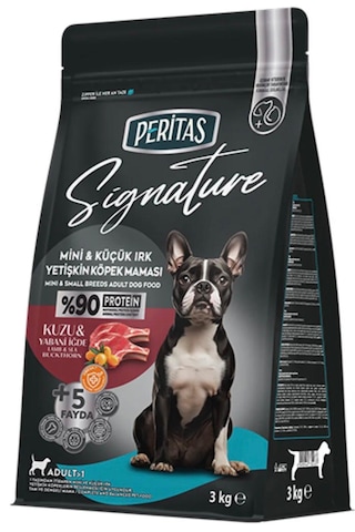 Peritas Signature Kuzulu Yetişkin Küçük Irk Köpek Maması 3 Kg